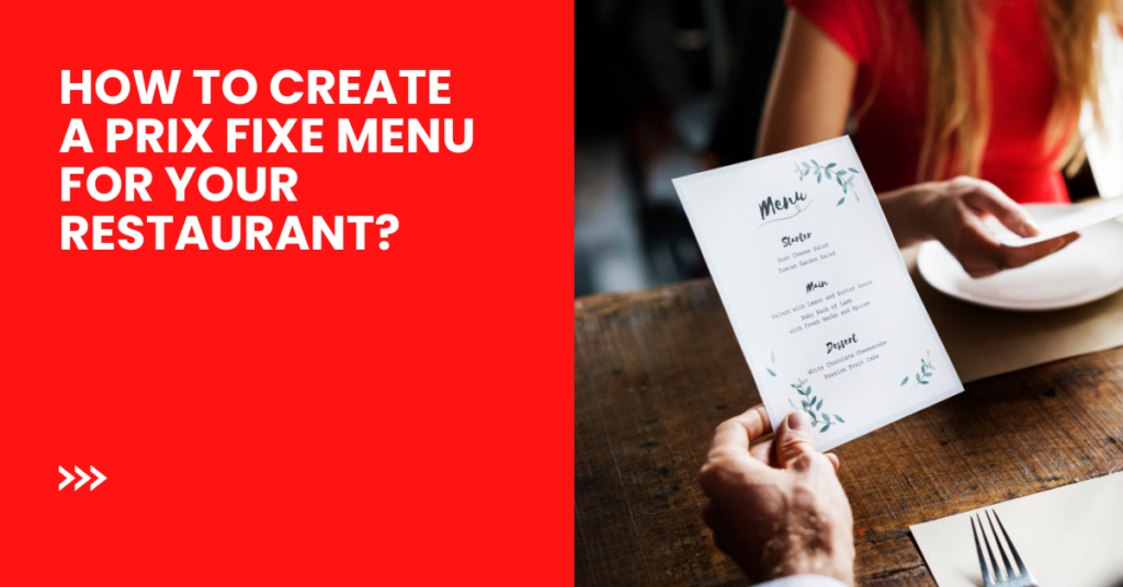 Prix Fixe Menu